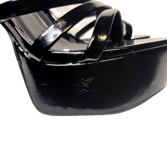 Chinese Laundry Amella Platform Sandal Strapy Buckle chunky block heel Black - Picture 7 of 9